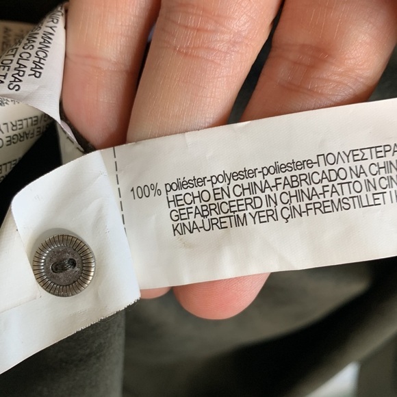 Zara Faux Suede Green Fringe Button Down Lightweight Jacket Shirt sz XS - Picture 7 of 9